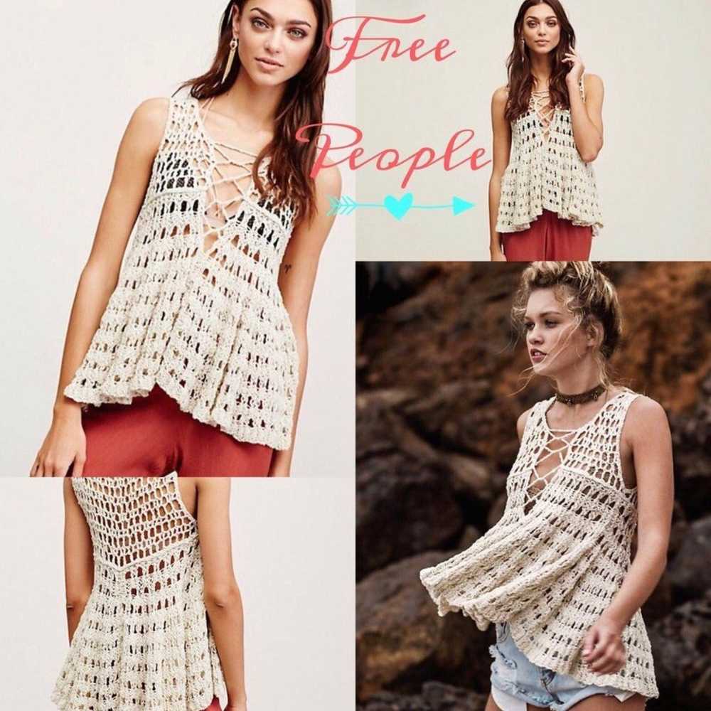 Free people crochet top - image 11