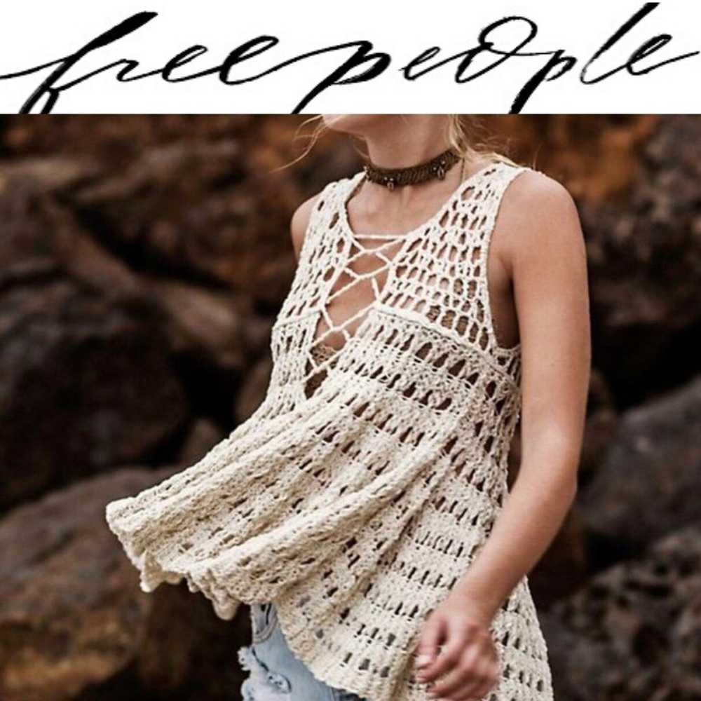 Free people crochet top - image 1