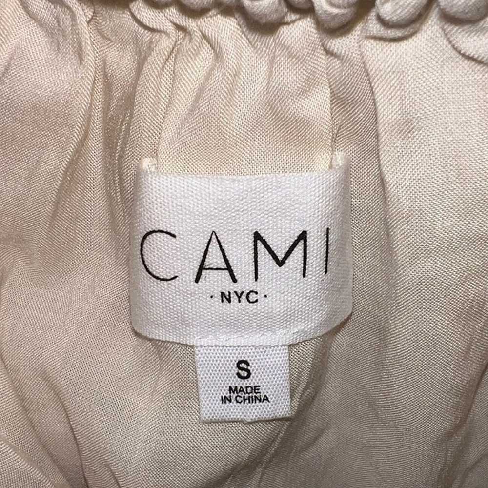 Cami NYC Cream Peasant Blouse Bodysuit, Sz S - image 4