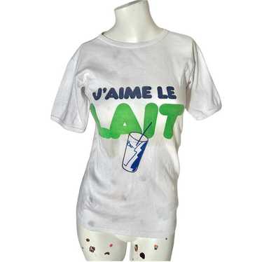 70s vintage French leche graphic tee shirt - image 1