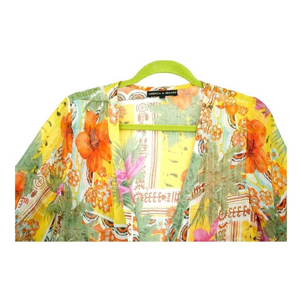 America & Beyond Boho Blissful Kimono Cover Up Si… - image 6