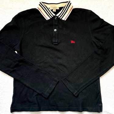Burberry Women Long Sleeve Polo Shirt Black Horse… - image 1