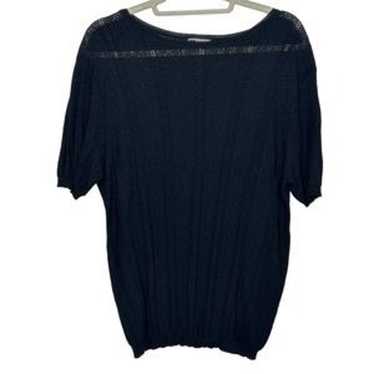 Gianni Versace Black Lace Blouse Size Large - image 1