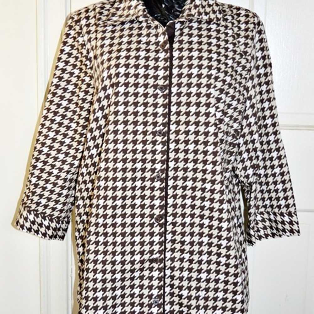 Vintage  Joan Rivers  Button Down    Shirt Tunic … - image 2