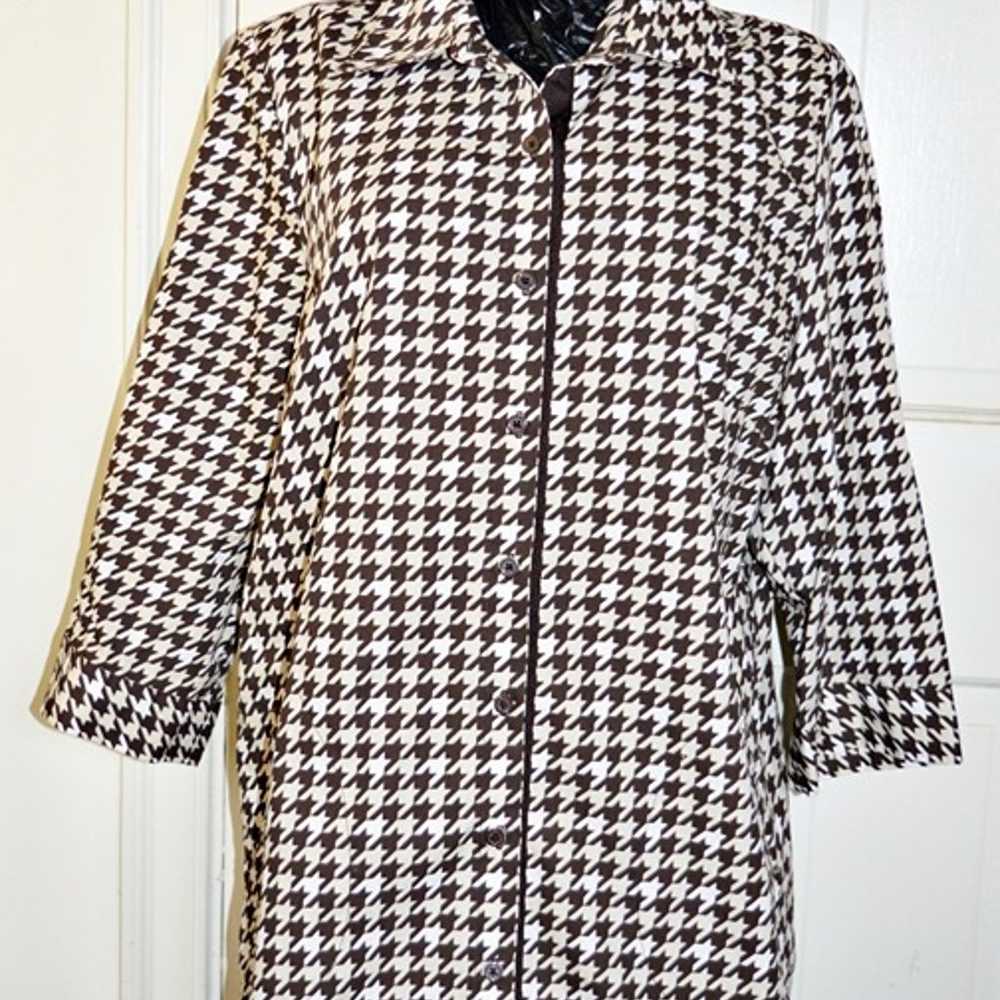 Vintage  Joan Rivers  Button Down    Shirt Tunic … - image 3