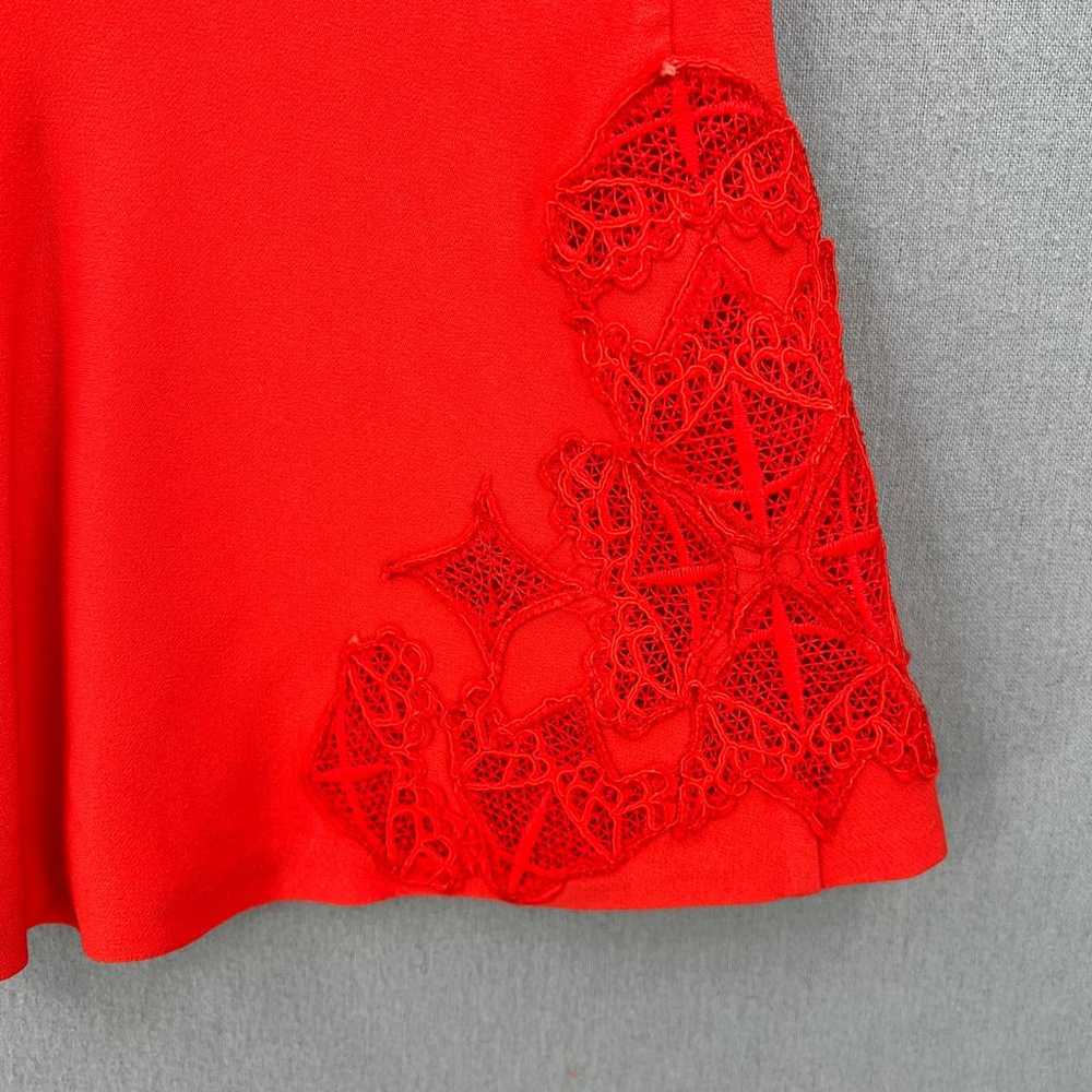 JONATHAN SIMKHAI Shirt Womens 2 Red Sleeveless La… - image 9