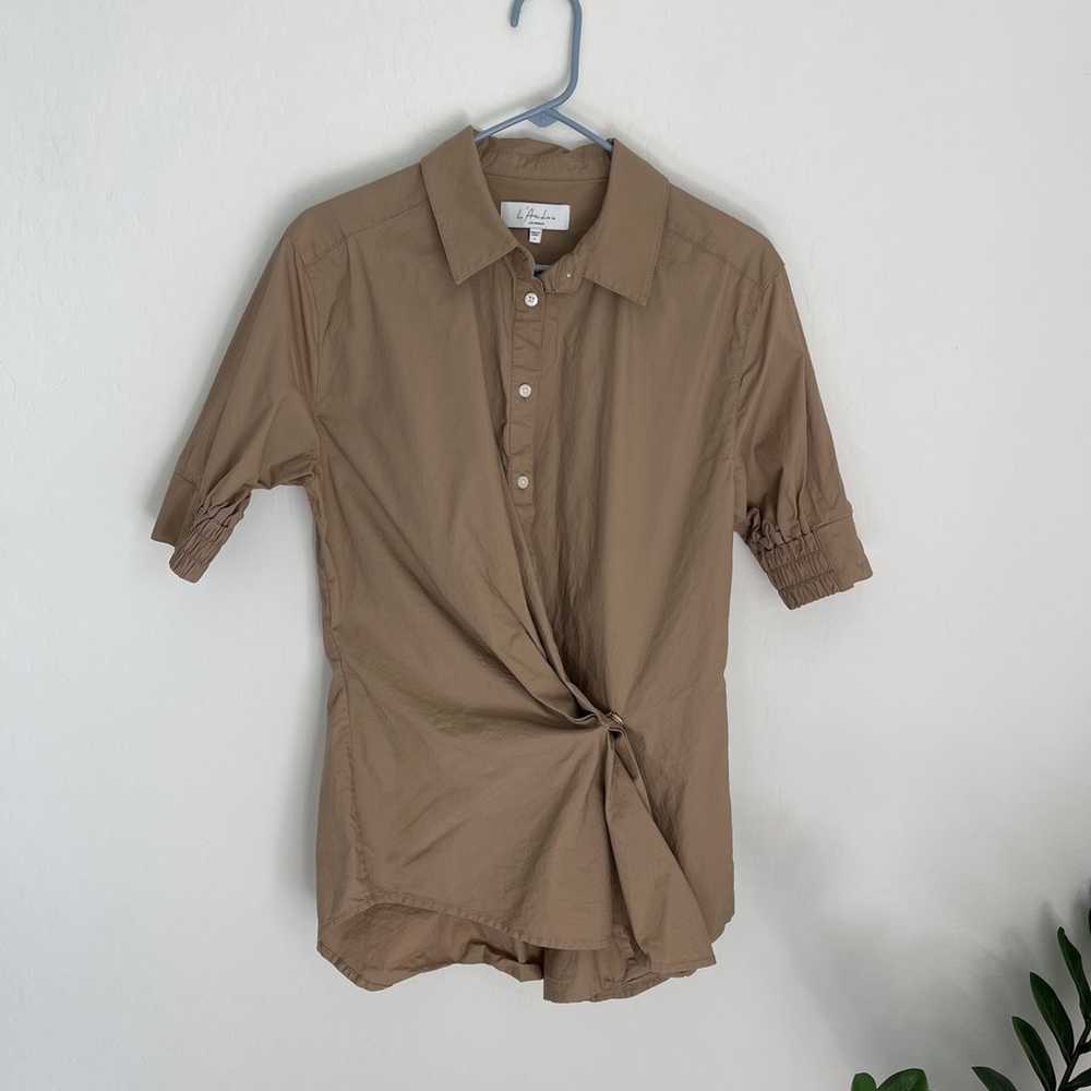 L'ACADEMIE Side Button Asymmetrical Shirt Size Sm… - image 6