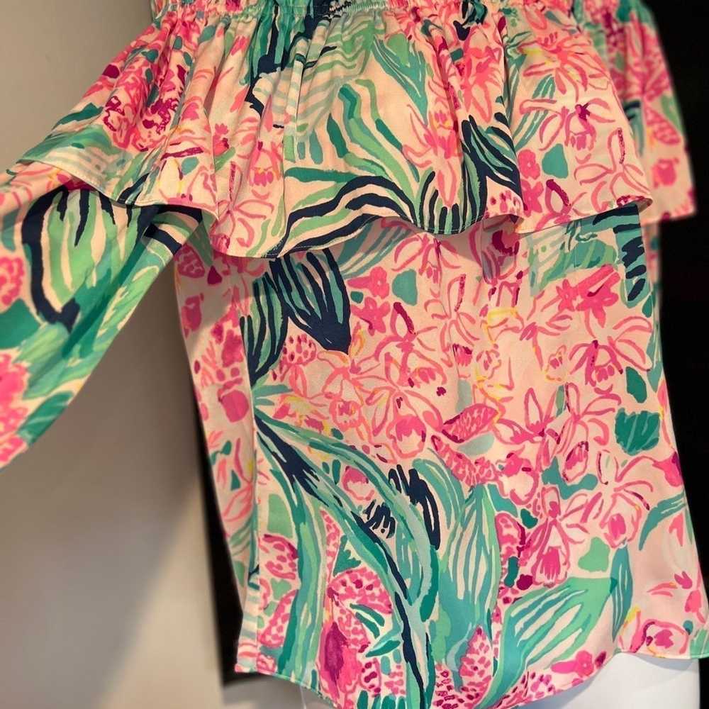 Lilly Pulitzer  off the shoulder  floral  blouse … - image 6