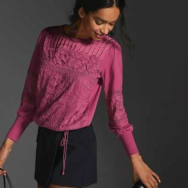 Anthropologie Tiny Lace Top