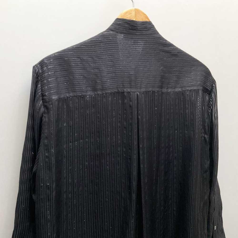 IRO Knox Metallic Stripe Silk Blouse/ Tunic, Blac… - image 7