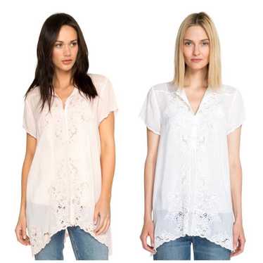 JOHNNY WAS DINA Rayon Lace Blouse