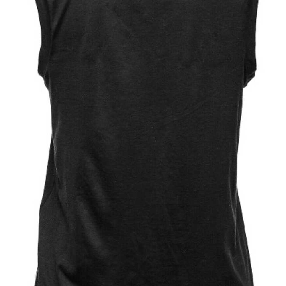 CHLOE T-Shirt Top Black Cotton Beaded Sm - image 5