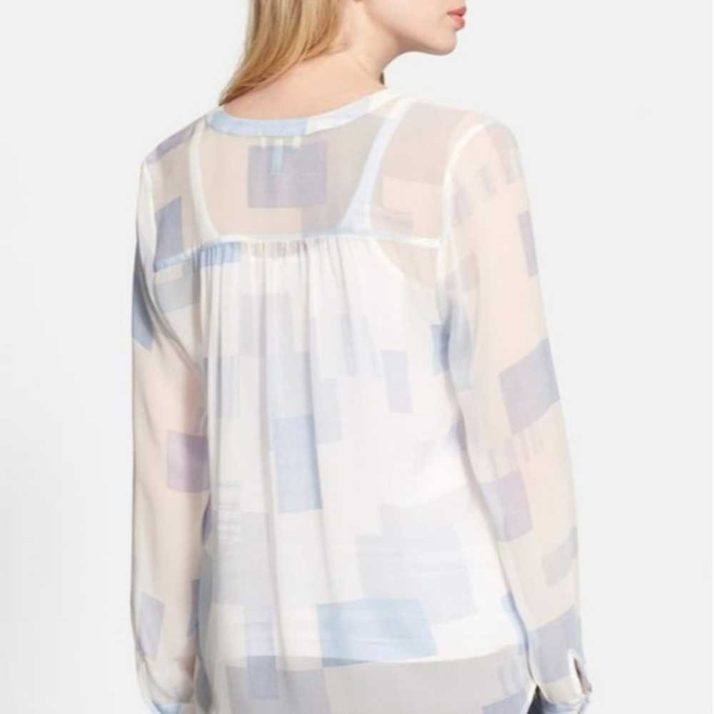 Joie Gudelia B' Color Block Silk Shirt - image 3