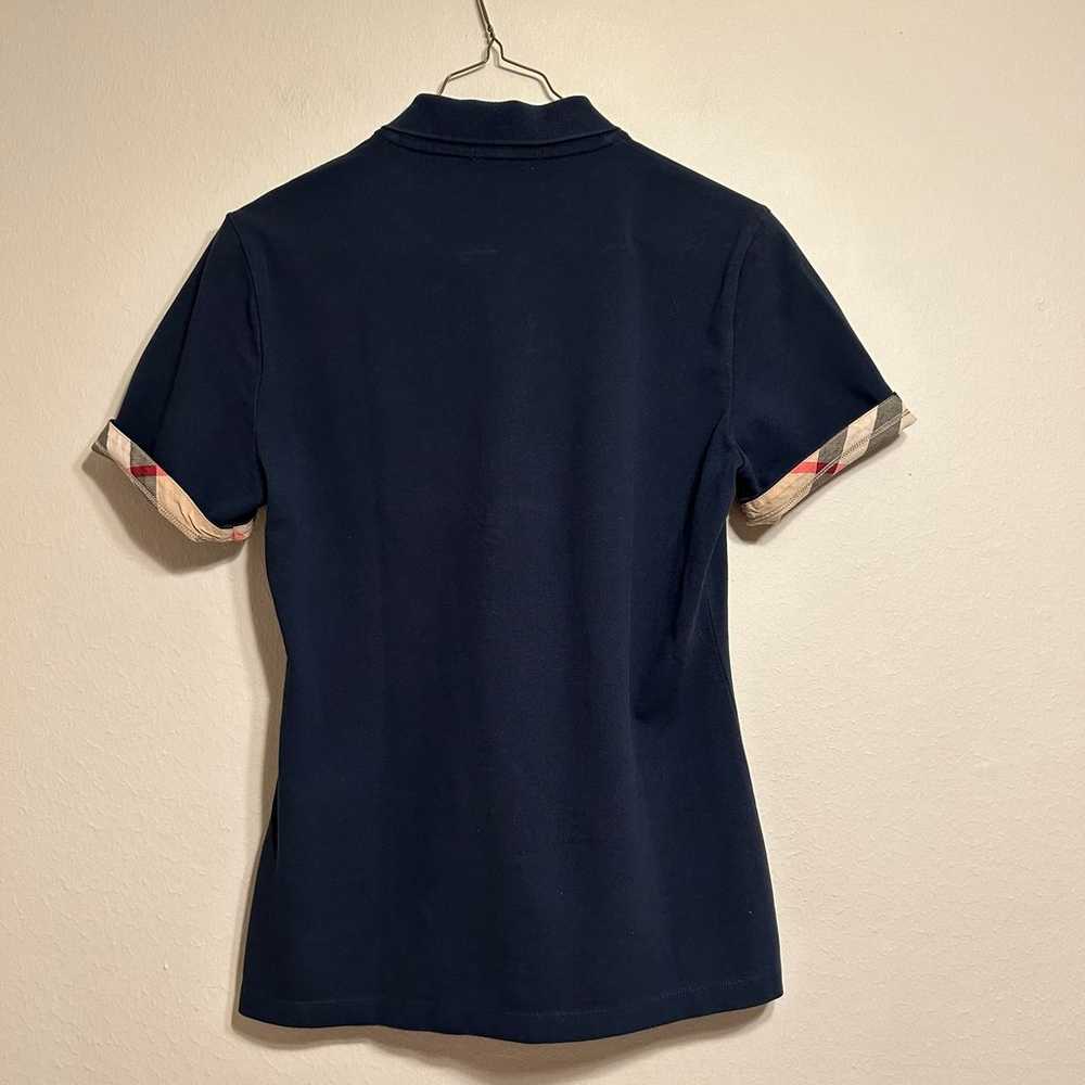 Burberry Brit Navy Blue Cotton Pique Polo T-Shirt… - image 2
