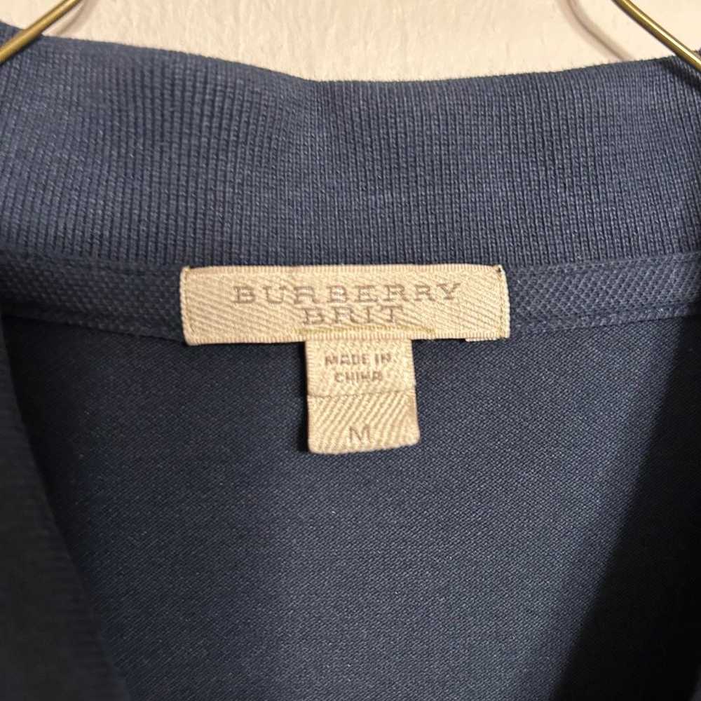 Burberry Brit Navy Blue Cotton Pique Polo T-Shirt… - image 3