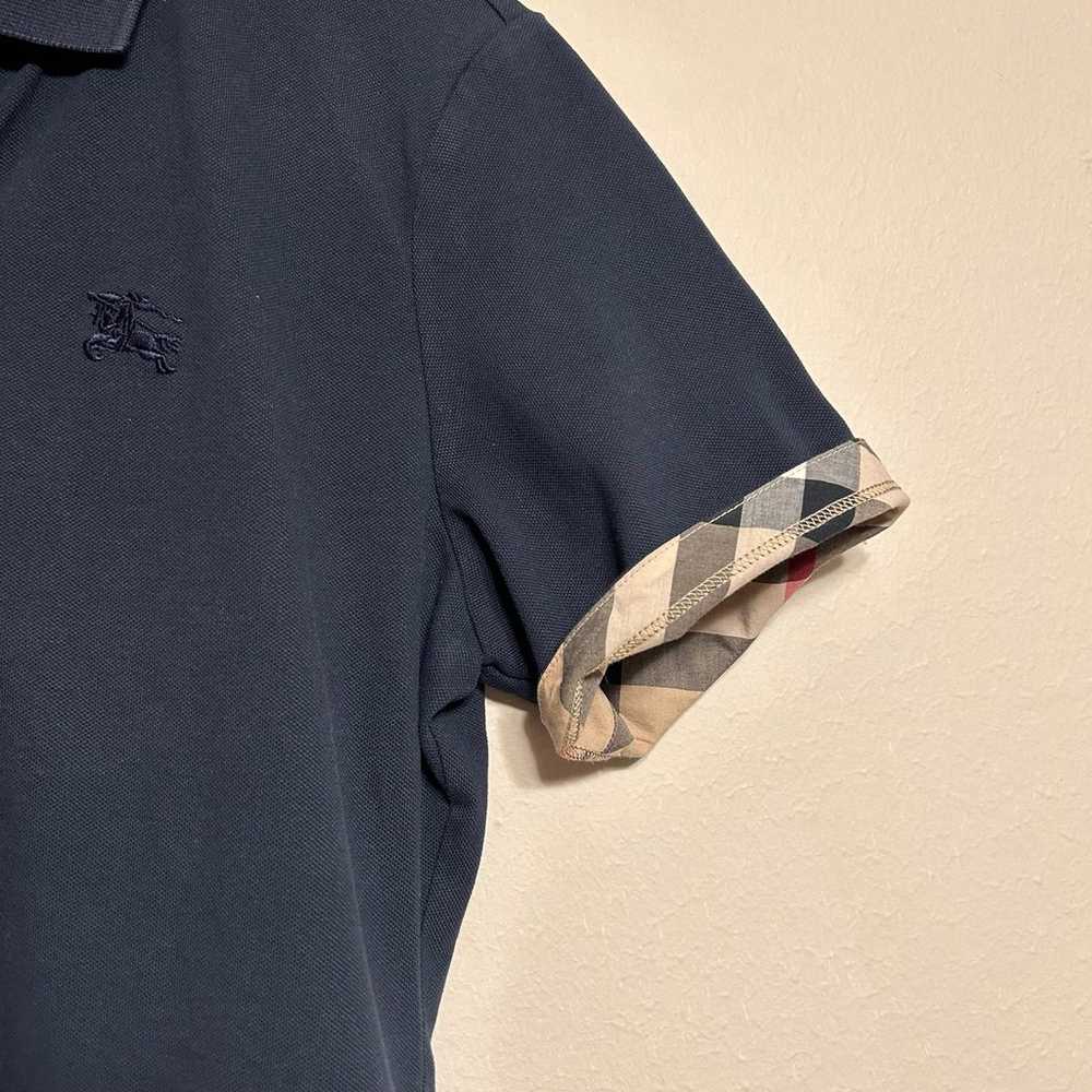 Burberry Brit Navy Blue Cotton Pique Polo T-Shirt… - image 5