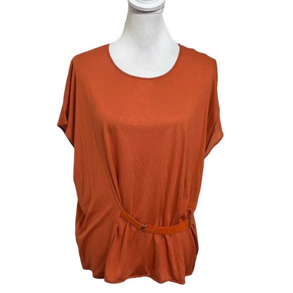 Maison Margiela Blouse Short Sleeves Top  Orange … - image 1