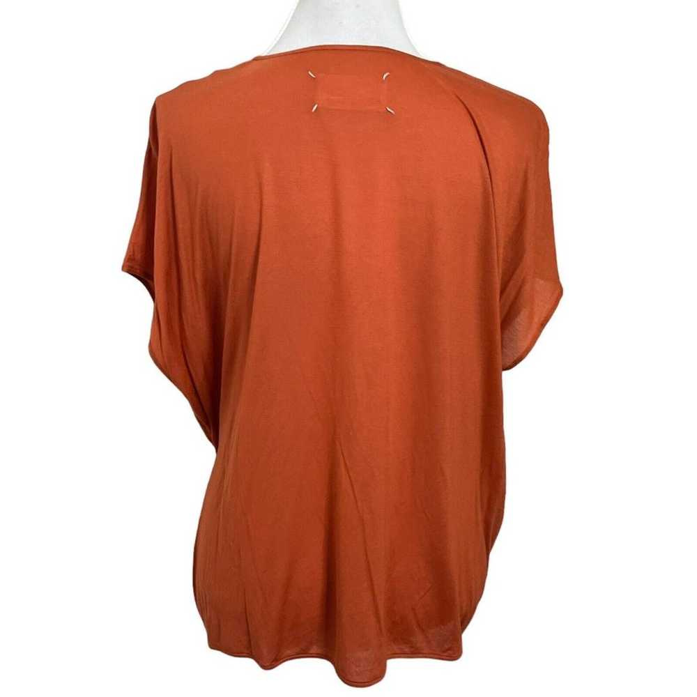 Maison Margiela Blouse Short Sleeves Top  Orange … - image 6