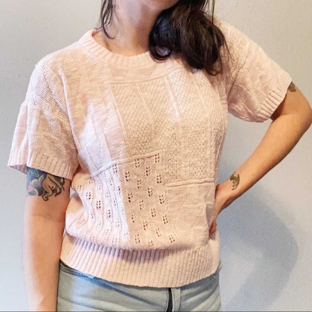 Vintage pink sweater top - image 3