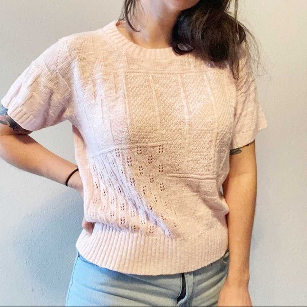 Vintage pink sweater top - image 4