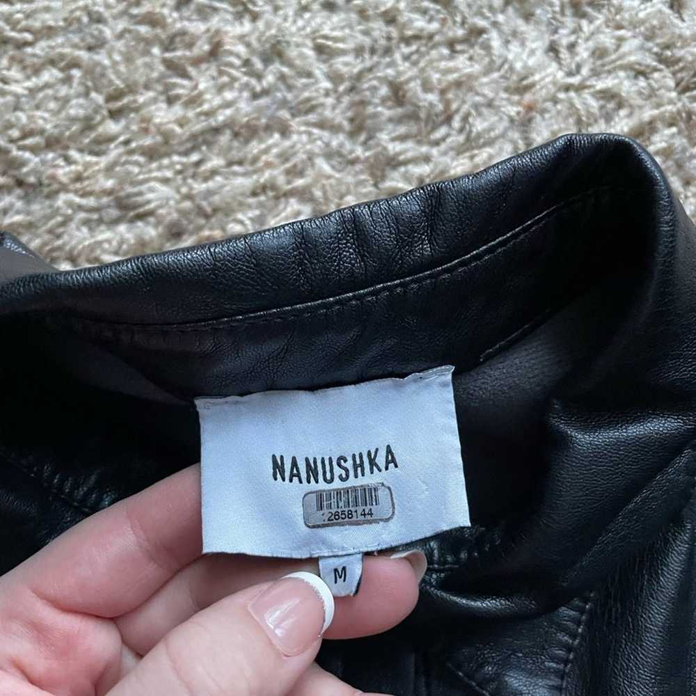 NANUSHKA | Black Naum Vegan Leather Shirt - image 7