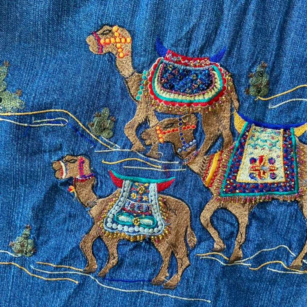 Vintage Chico’s Design Embellished Beaded Camel C… - image 6