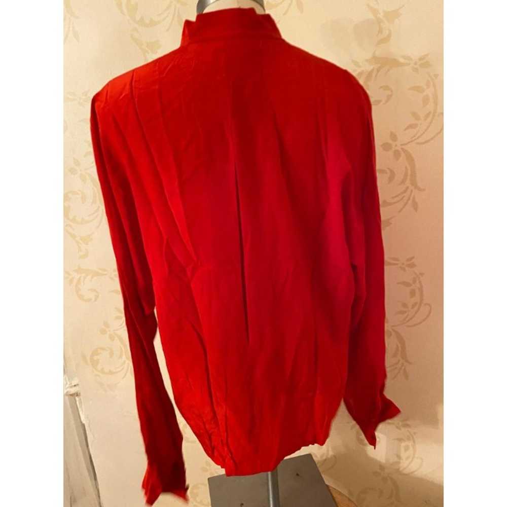 Vintage Chaus 100% Silk Stunning REd Ladies 8 - image 4