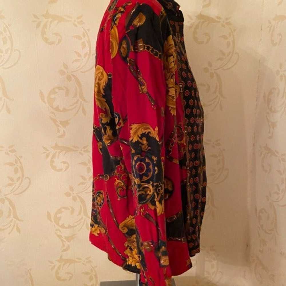 Vintage Talbots 100% Silk Stunning Blouse Ladies … - image 2
