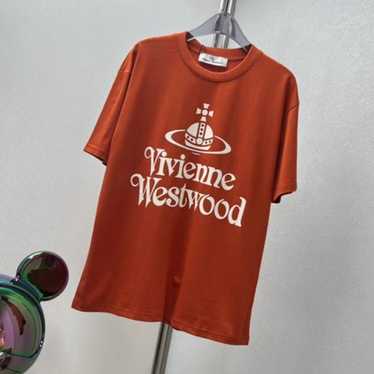 ♠Vivienne Westwood Orb Crewneck T-Shirt Orange - image 1