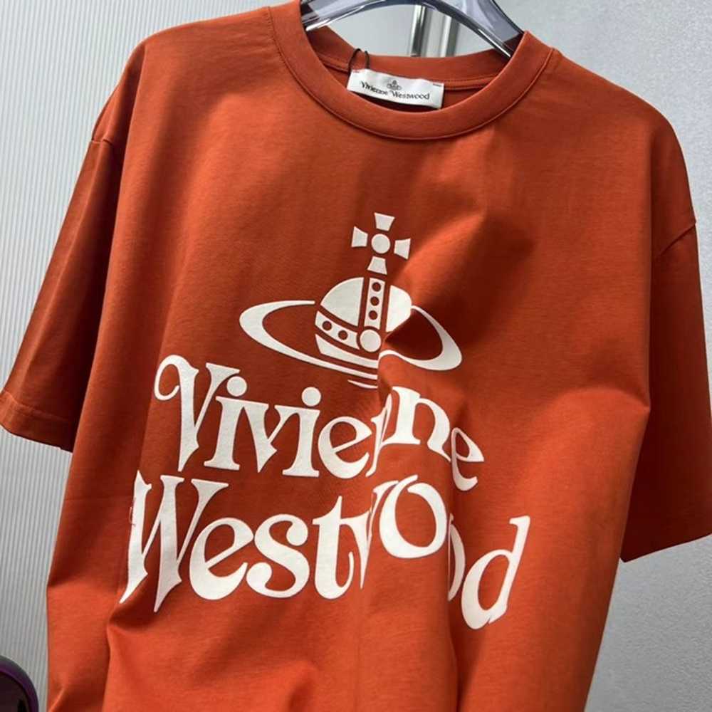 ♠Vivienne Westwood Orb Crewneck T-Shirt Orange - image 2