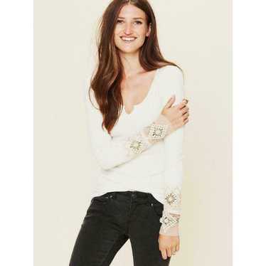 Free People White Ivory Kombucha Thermal