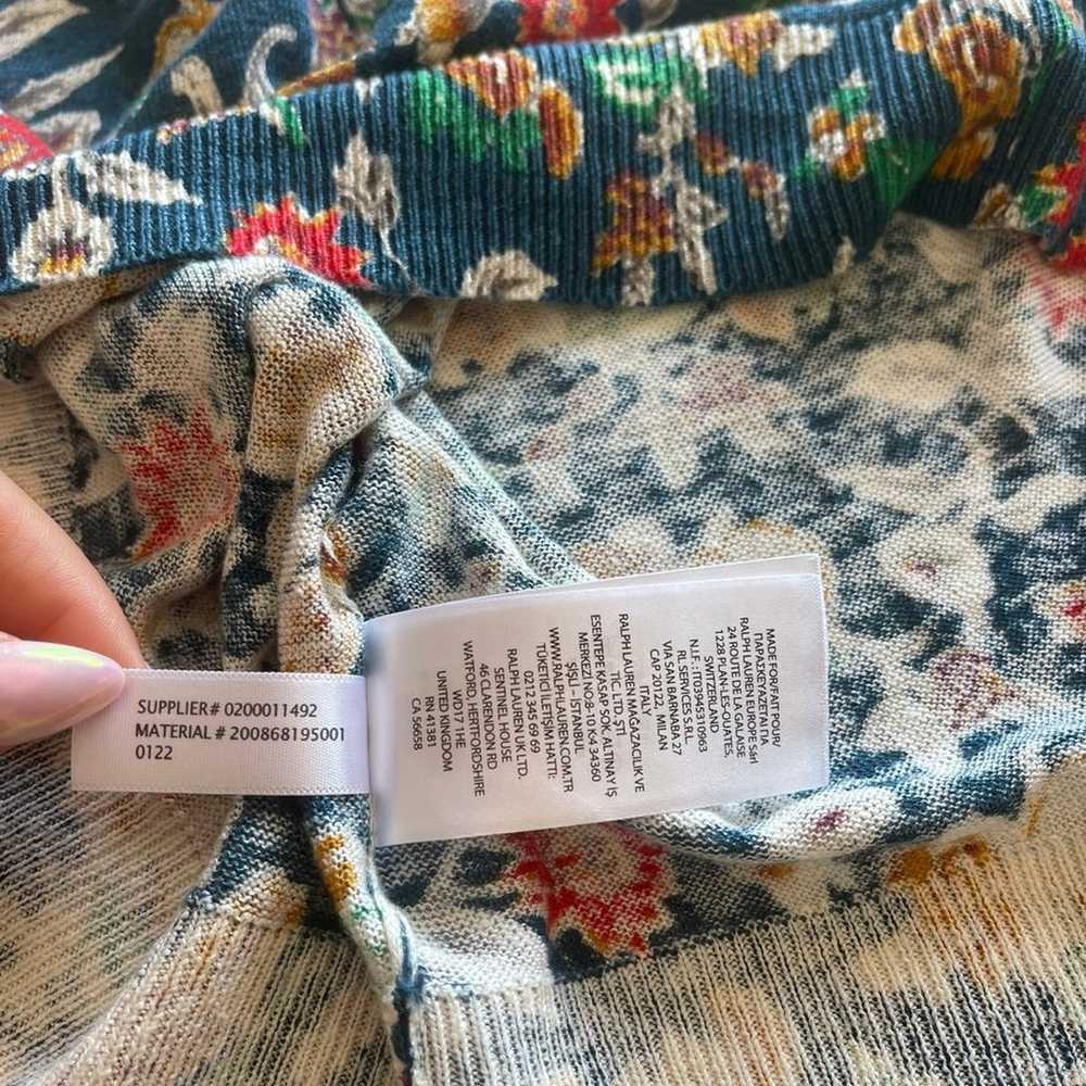 Lauren Ralph Lauren Floral Linen Short-Sleeve Swe… - image 5