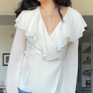 White silk blouse - image 1