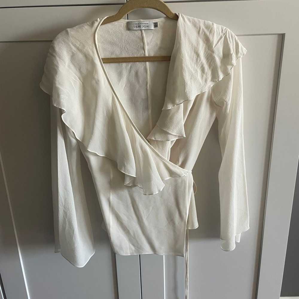 White silk blouse - image 2