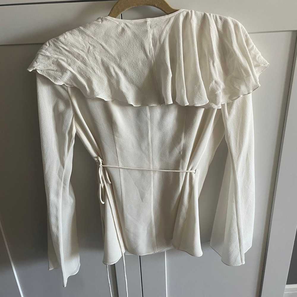 White silk blouse - image 4