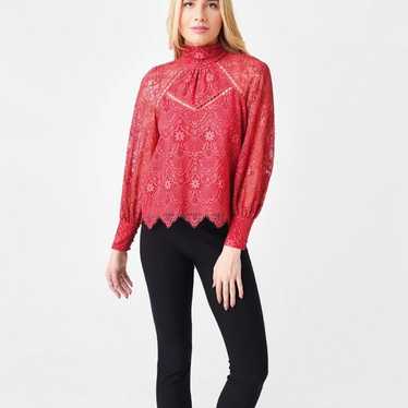 Saylor Red Lace Blouse