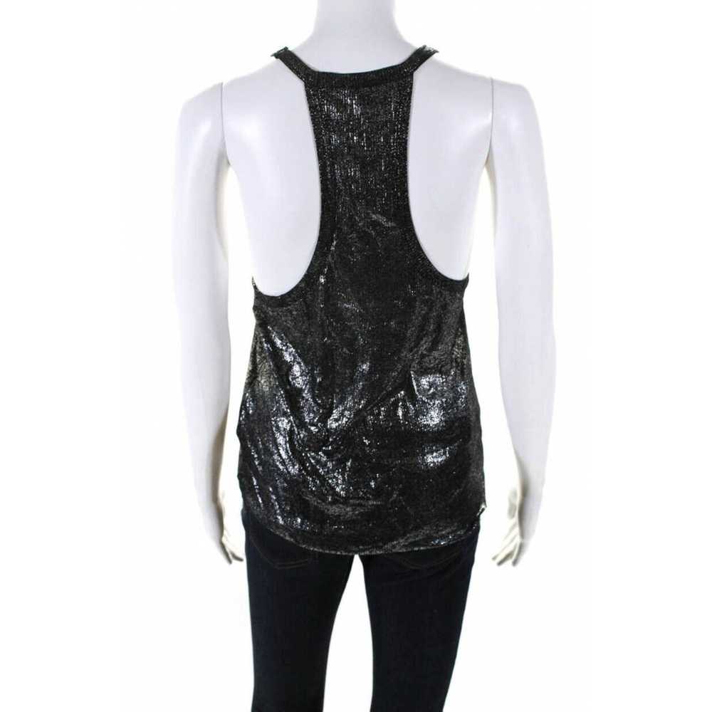 Zadig & Voltaire Sexy Lightweight V-neck Metallic… - image 6