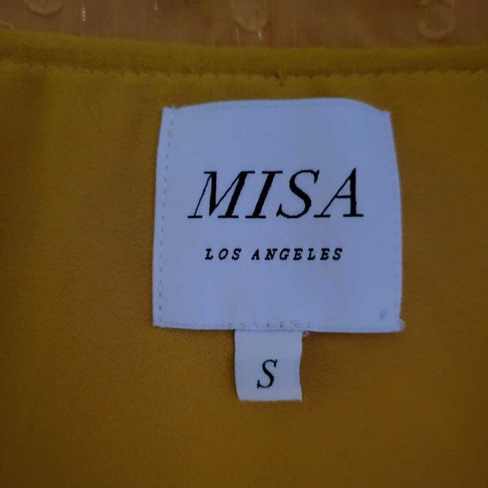 Misa Los Angeles Metallic Gold Yellow Polka Dot L… - image 11