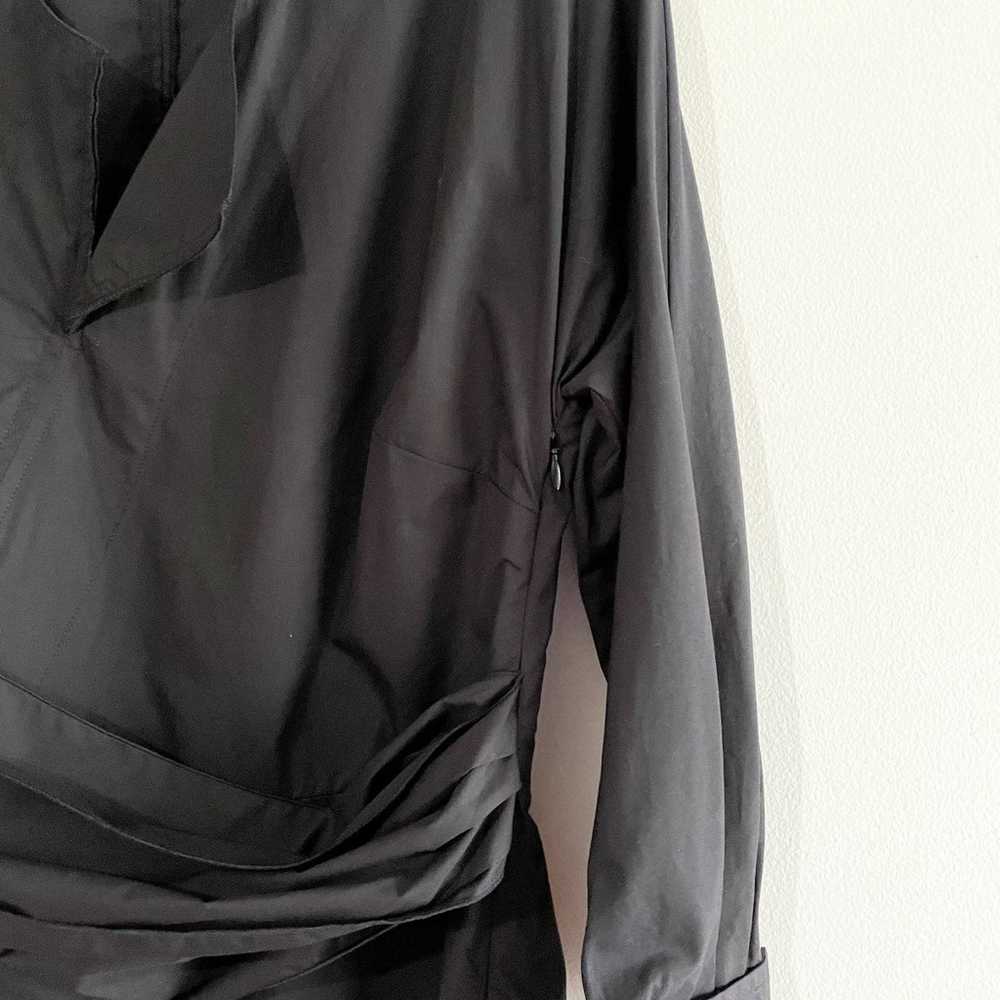 Proenza Schouler black blouse wrap tie waist size… - image 3