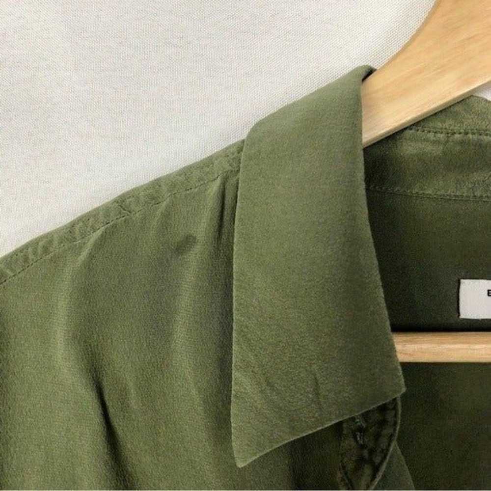 Equipment Femme Signature Silk Long Sleeve Button… - image 5