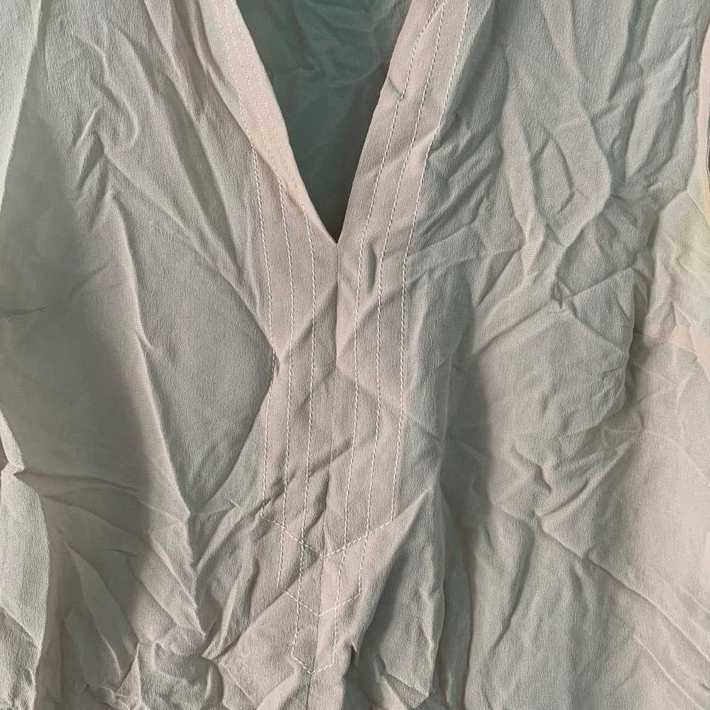 Max Mara Silk V-Neck Pullover Sleeveless Relaxed … - image 4