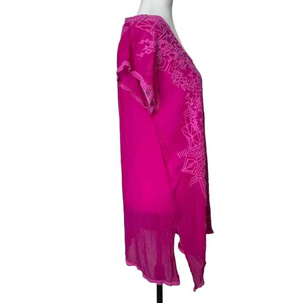 Johnny Was Hot Pink Magenta Tunic Size M - image 3