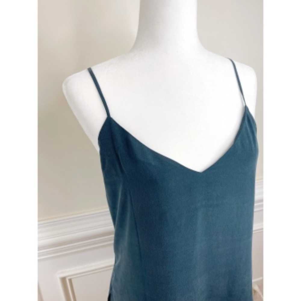 NWOT L’AGENCE Dusty Teal Silk Cami - image 3