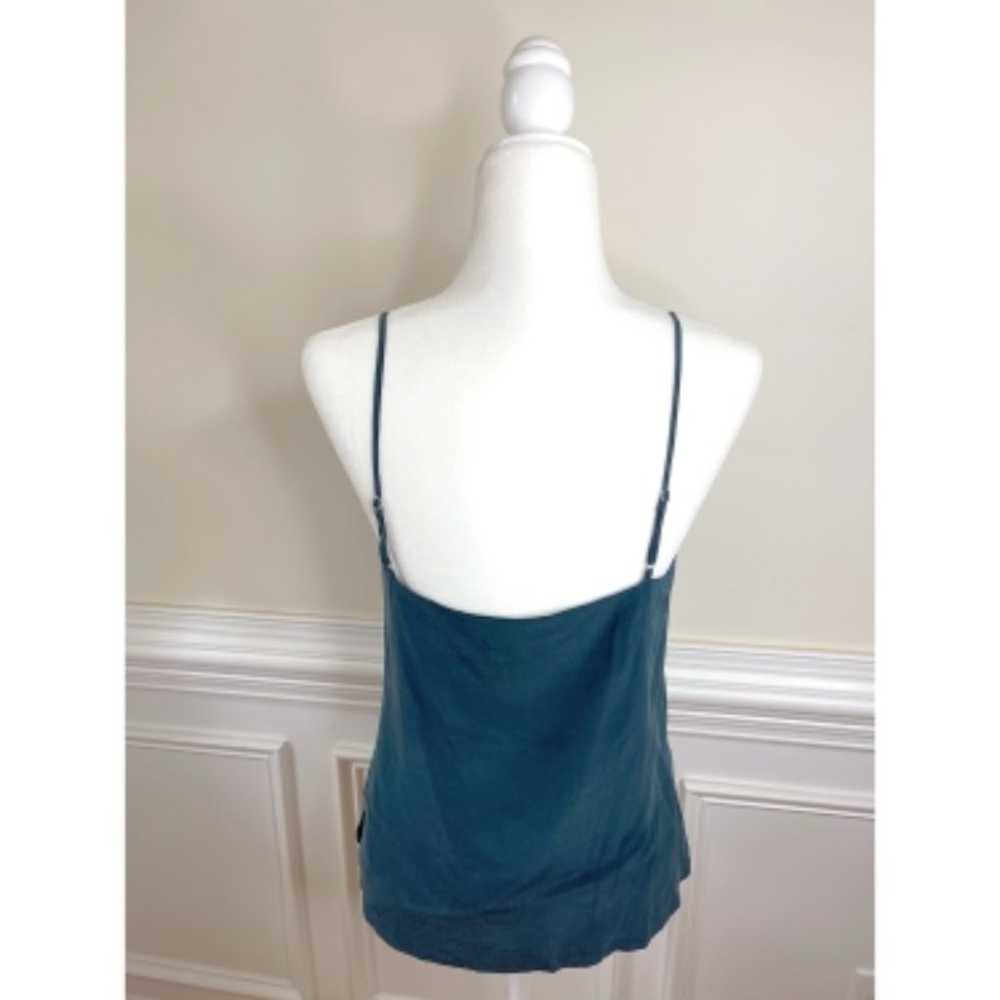 NWOT L’AGENCE Dusty Teal Silk Cami - image 4