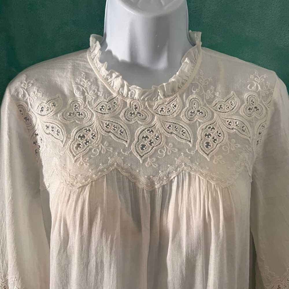 ulla johnson ruffled  blouse size 2 - image 2