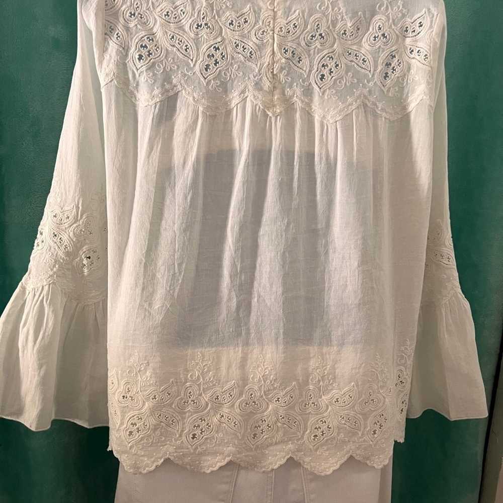 ulla johnson ruffled  blouse size 2 - image 3