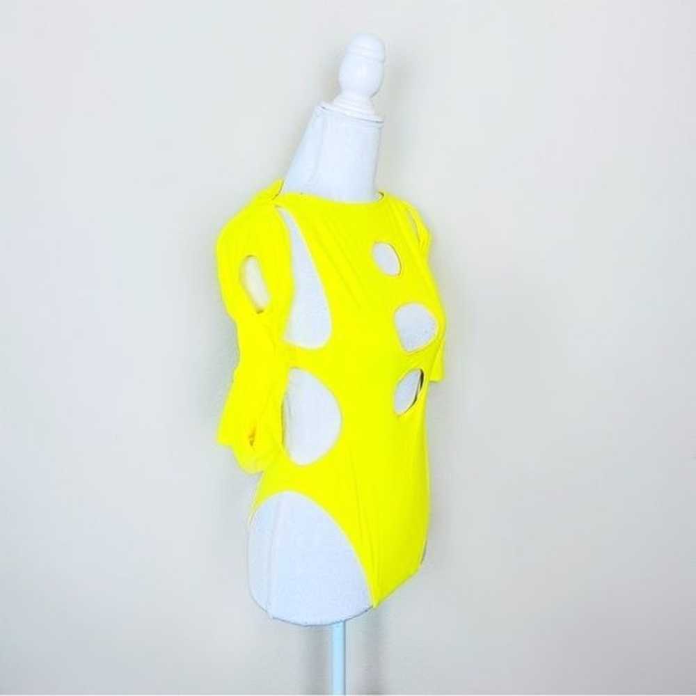 Rave With Mi Gente Neon Yellow Trinity Cut Out Bo… - image 2