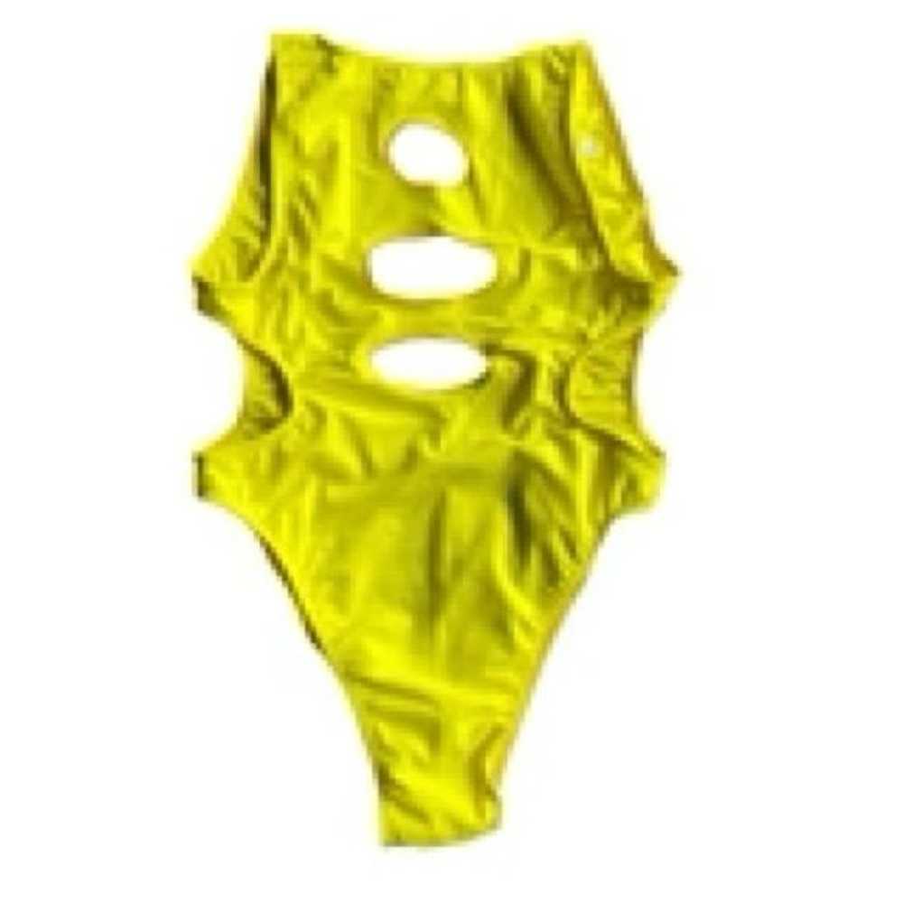 Rave With Mi Gente Neon Yellow Trinity Cut Out Bo… - image 9