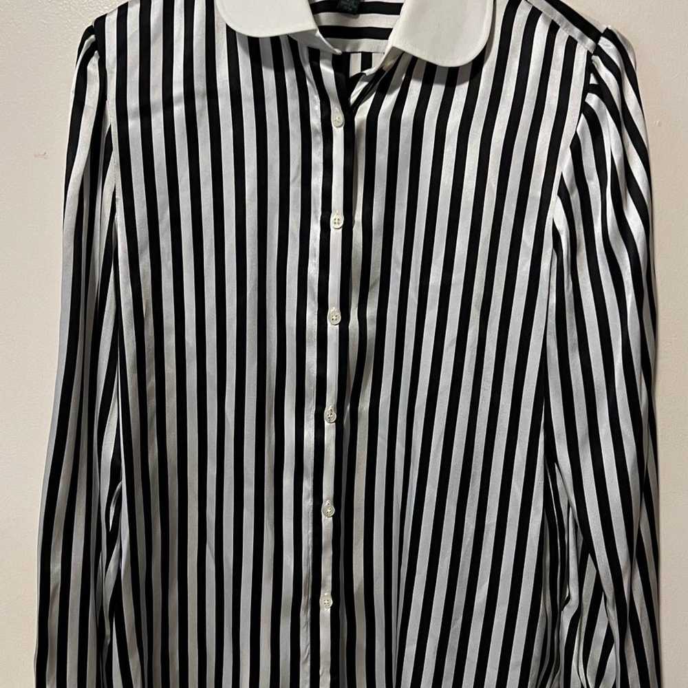 Polo Ralph Lauren vintage striped silk blouse - image 1