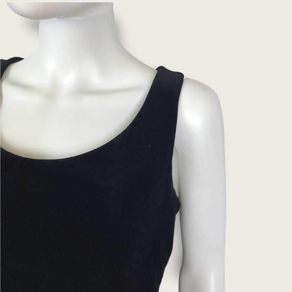 Moschino Black Velvet Crop Top Cheap & Chic Sleev… - image 2